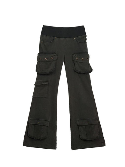 Update c Military Knit Cargo Pants With Wide Waistband