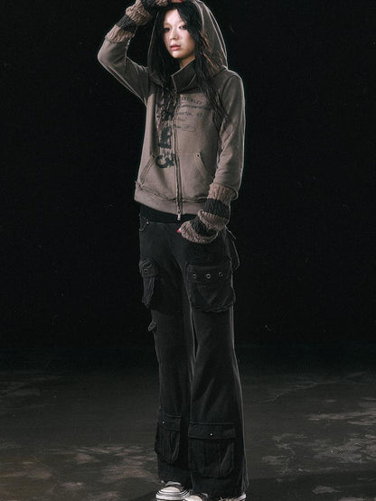 Update c Military Knit Cargo Pants With Wide Waistband