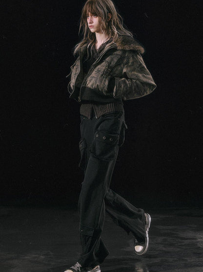 Update c Military Knit Cargo Pants With Wide Waistband