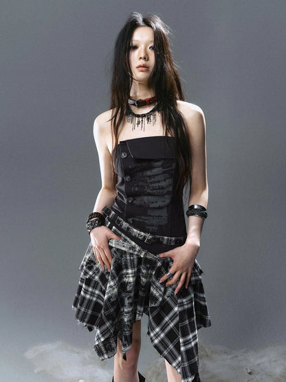 Sea Witch Rebel Poetry Dress V-Neck T-Shirt Long-Sleeve