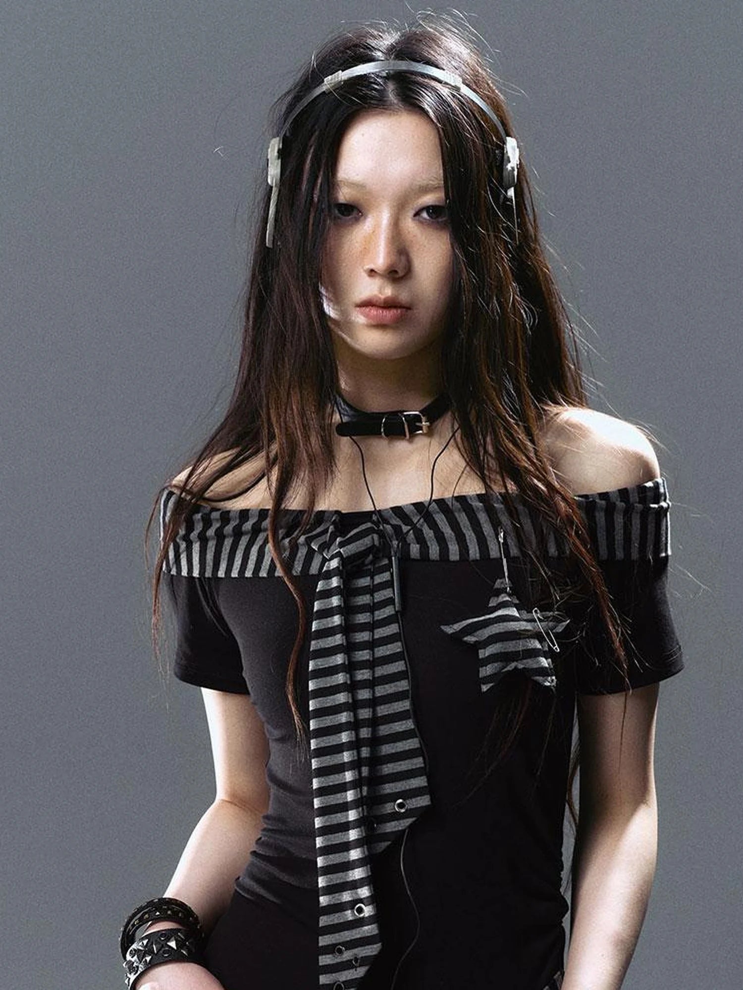 Seafarer Punk Starfish Lace Up Mini Dress