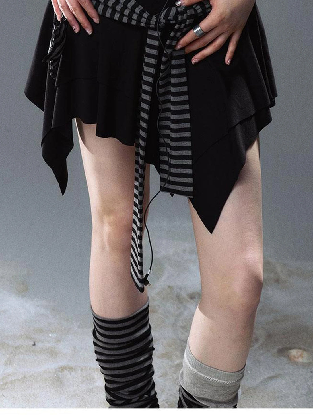 Seafarer Punk Starfish Lace Up Mini Dress