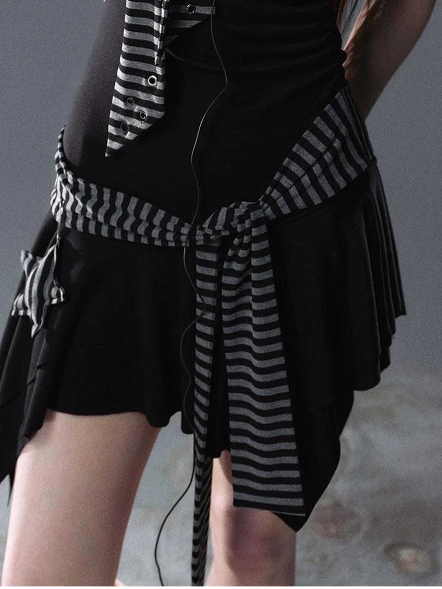 Seafarer Punk Starfish Lace Up Mini Dress