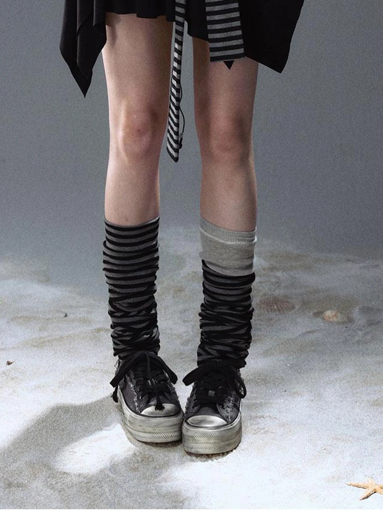 Seafarer Punk Starfish Lace Up Mini Dress