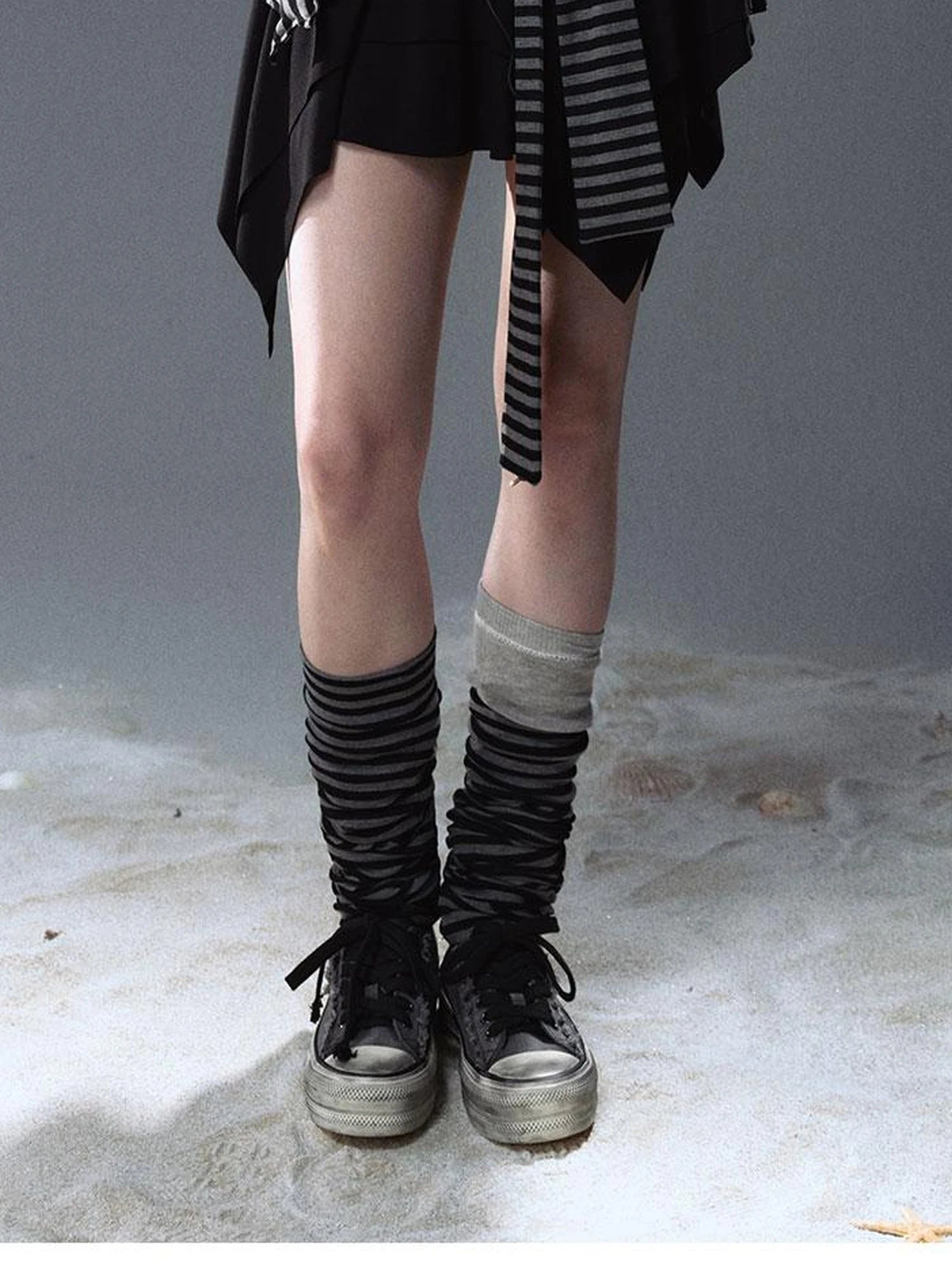 Seafarer Punk Starfish Lace Up Mini Dress