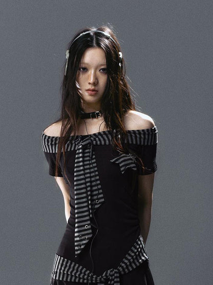 Update c Seafarer Punk Starfish Lace Up Mini Dress