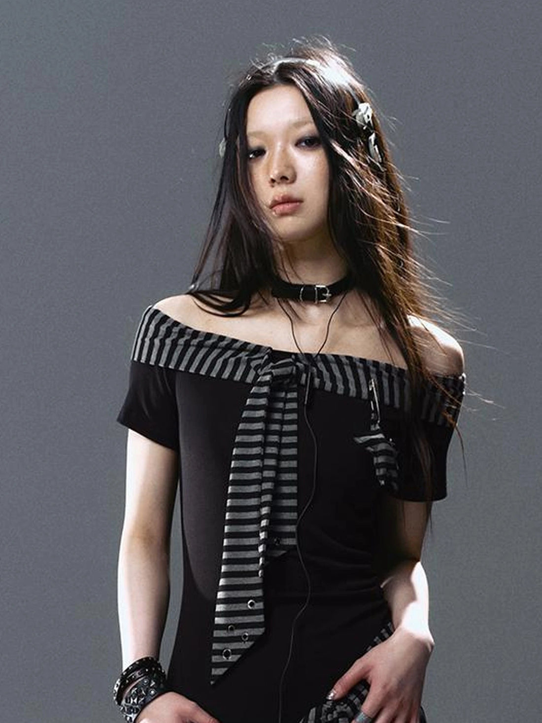 Seafarer Punk Starfish Lace Up Mini Dress