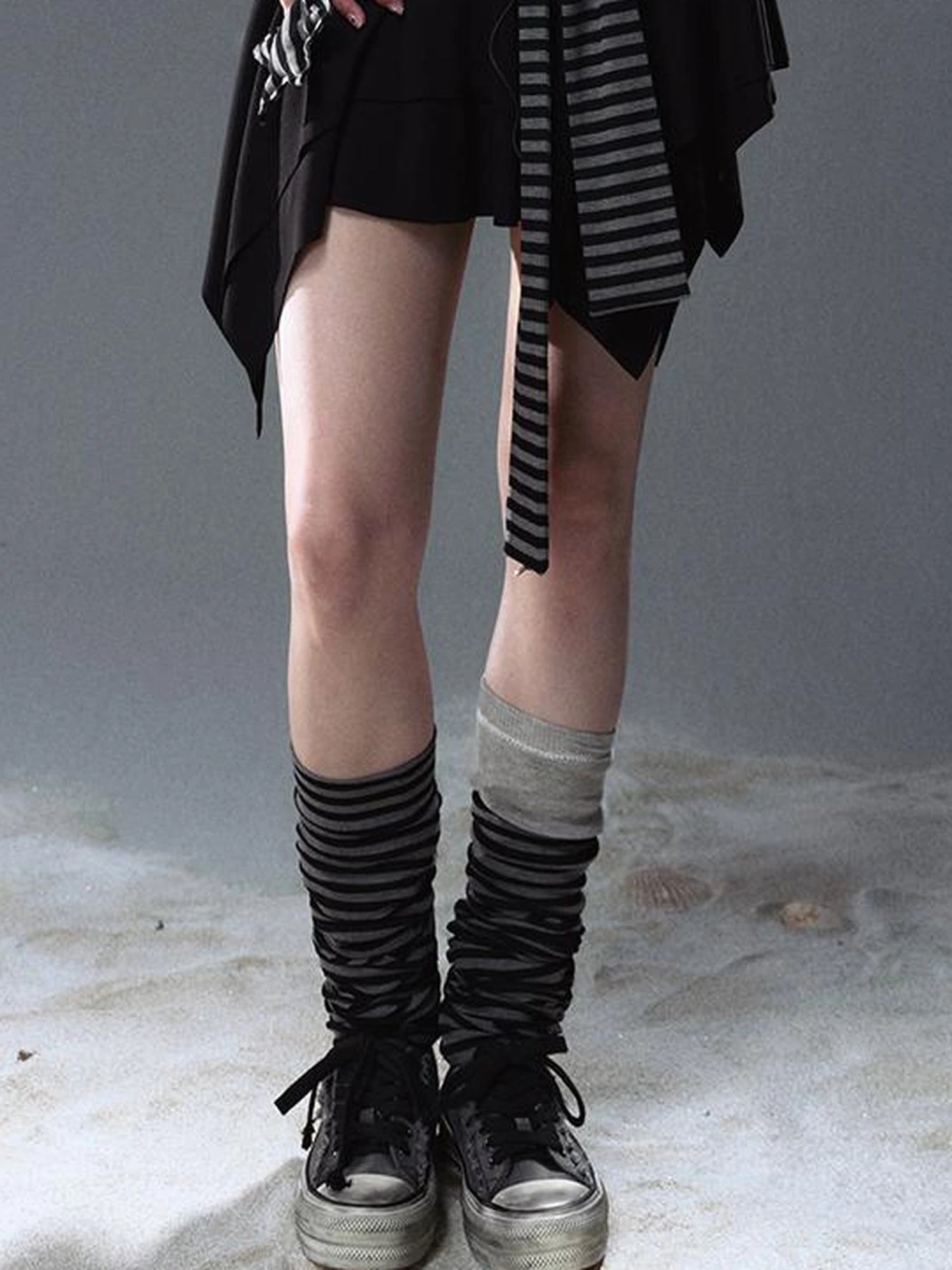 Seafarer Punk Starfish Lace Up Mini Dress