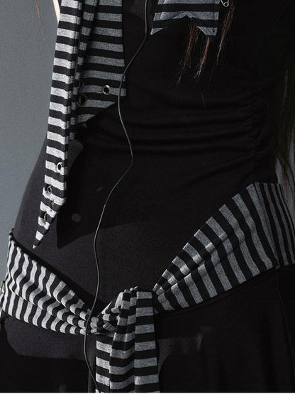 Seafarer Punk Starfish Lace Up Mini Dress