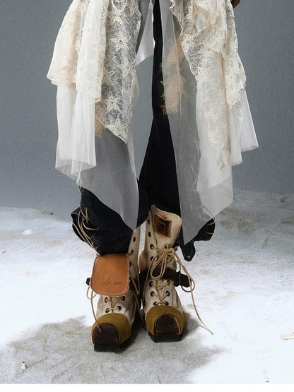 Update c Textured Crinkle Chiffon Hooded Cape