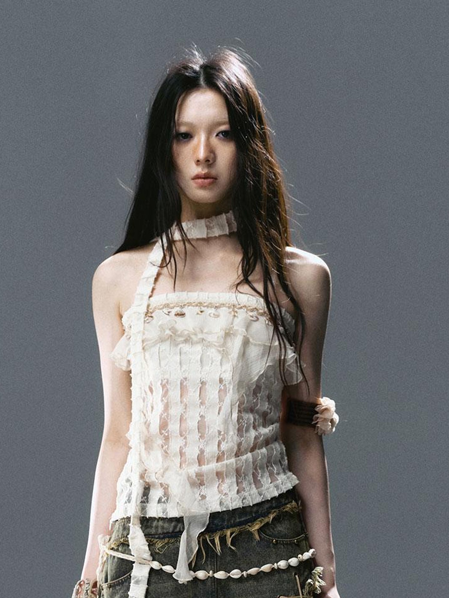 Update c Wandering Sea Witch Deconstructed Denim Skirt