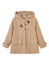 DIDDI MODA Vintage Wool Hooded Peacoat With Horn Buttons
