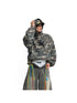 Peoplesense Retro Embroidered Camo Hoodie Unisex Washed Loose Pullover