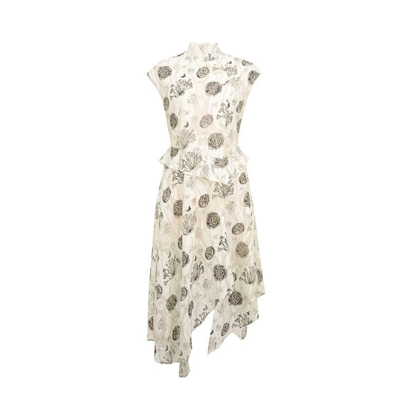 Dorydory_Ivory_Cutwork_Stand_Collar_Asymmetric_Hem_Women&