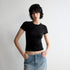 RUN_TO_THE_FUTURE_Cooling_Lyocell_Slim_Fit_Minimalist_Women_Office_Crew_Neck_Solid_Crop_Tops_MISSTT