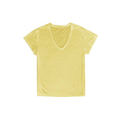 Northbutsouth_Multicolor_Snowflake_V-neck_Rolled_Hem_Women&