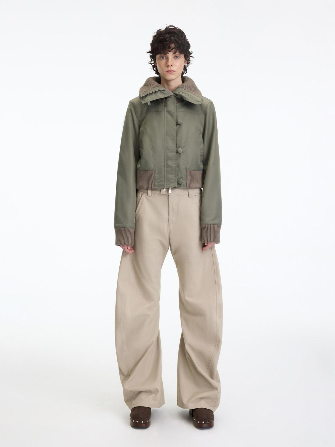 RUN TO THE FUTURE 100 Percent Cotton Casual Sculpted Cut Mid Low Rise Straight Leg Women Chinos