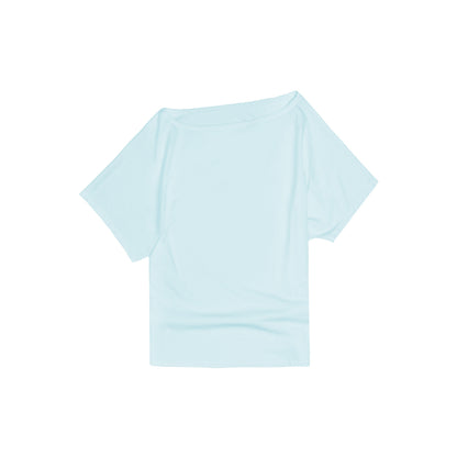 Northbutsouth_Multicolor_Snowflake_Texture_Asymmetric_Shoulder_Women&