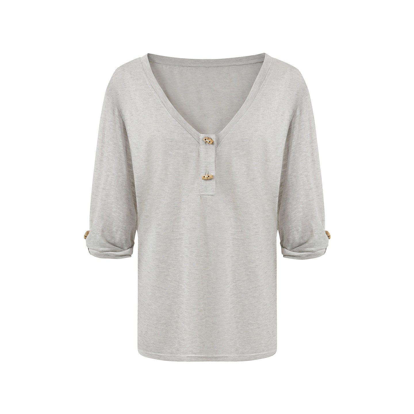 7Shiftin Layered Two Piece Casual Round Neck For Women Cami Coverup Long Sleeve T-Shirts