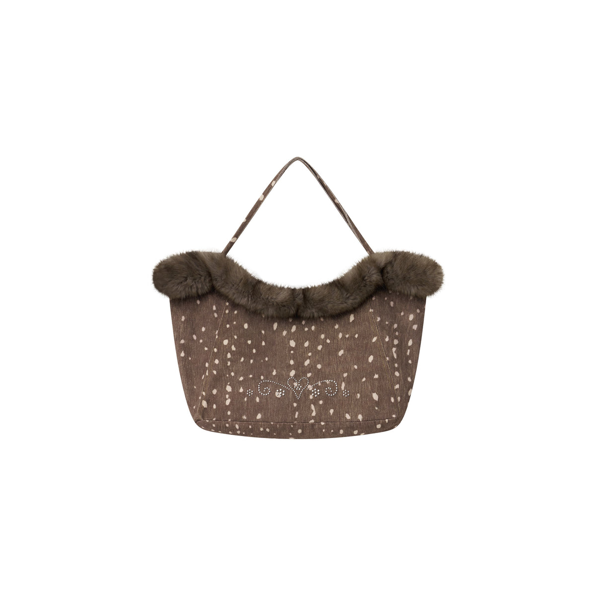 chaoschaos_Deer_Print_Rhinestone_Twill_Detachable_Fuzzy_Square_Women&