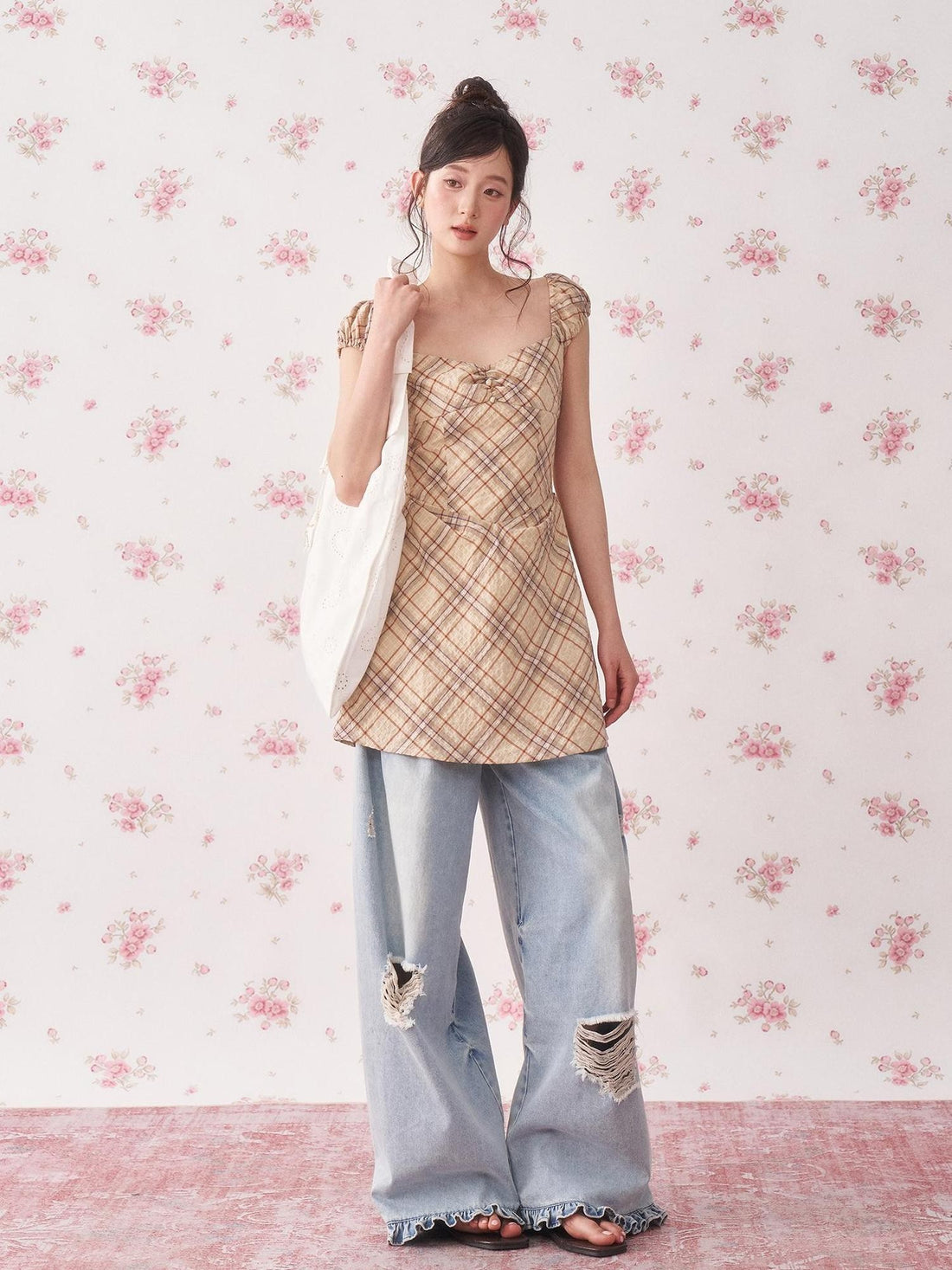 chaoschaos Distressed Washed Women&