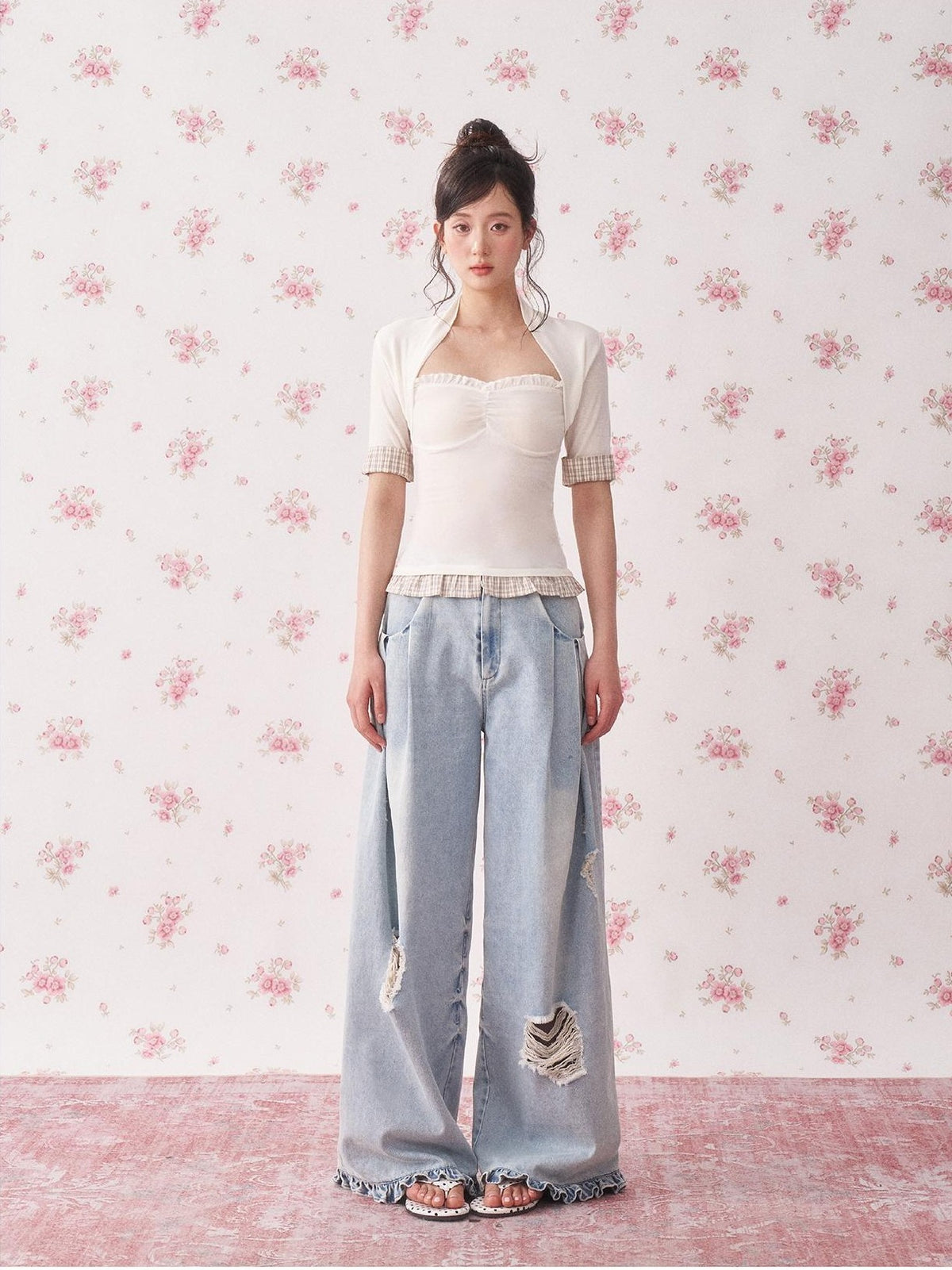 chaoschaos Distressed Washed Women&
