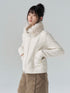 chaoschaos_Fleece_Stand_Collar_Drop_Shoulder_Slimming_Women&