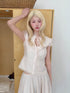 chaoschaos_Lace_Trim_Lace_Up_V-neck_Short_Sleeve_Shirt_Women&