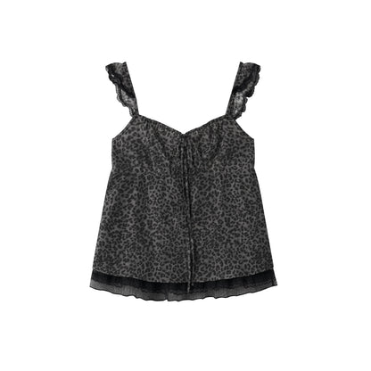 chaoschaos_Leopard_Polka_Dot_Print_Fly_Sleeve_Slim_Fit_Tencel_Women&