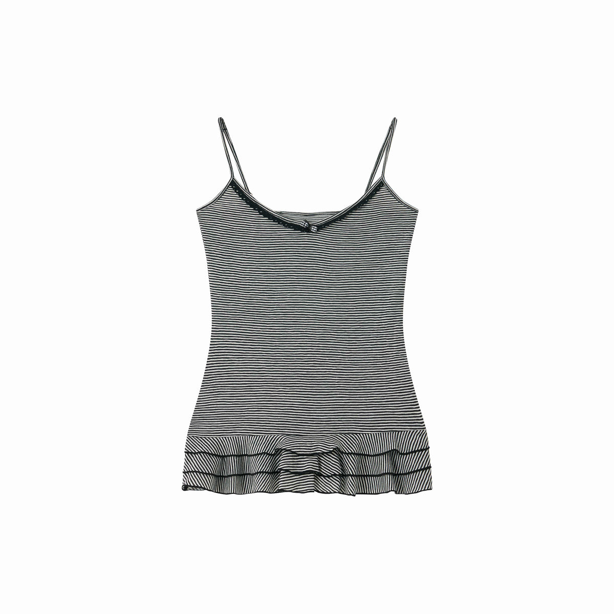 chaoschaos_Striped_Lace_Trim_Two_Piece_Slim_Fit_Women&