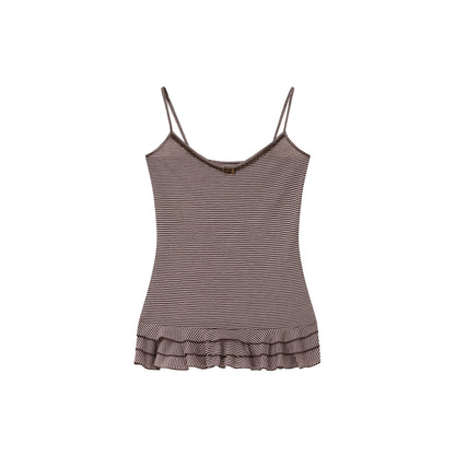 chaoschaos_Striped_Lace_Trim_Two_Piece_Slim_Fit_Women&