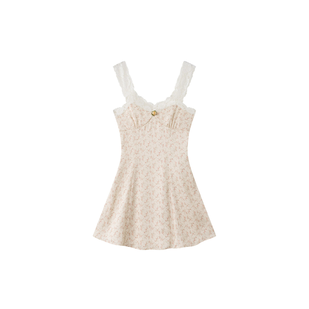 chaoschaos_Vintage_Leopard_Lace_Spliced_V-neck_A_Line_Women&