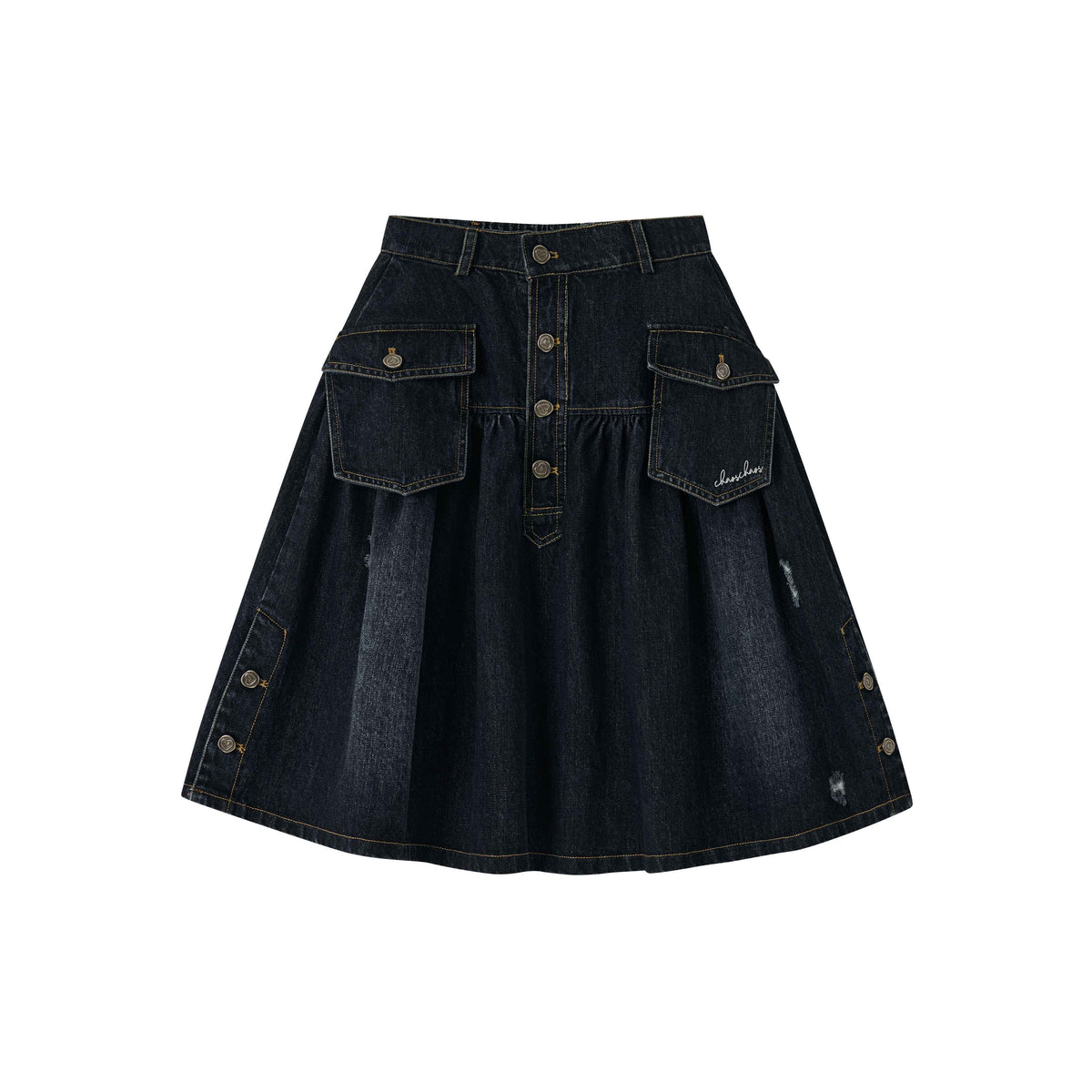 chaoschaos_Vintage_Washed_Embroidered_High_Waist_Women&