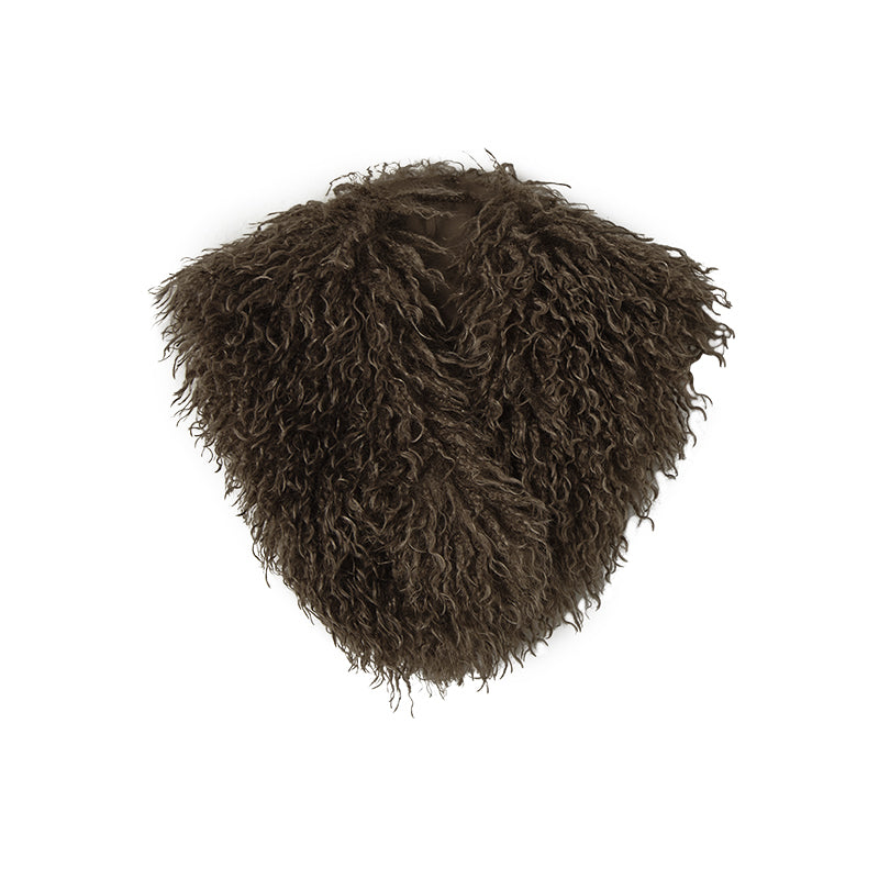 NO ROMANCE Vintage Faux Fur Scarf Warm Eco-Friendly Shearling Collar