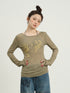Achihara 2025 Sheer Slim Long Sleeve T-Shirt For Women