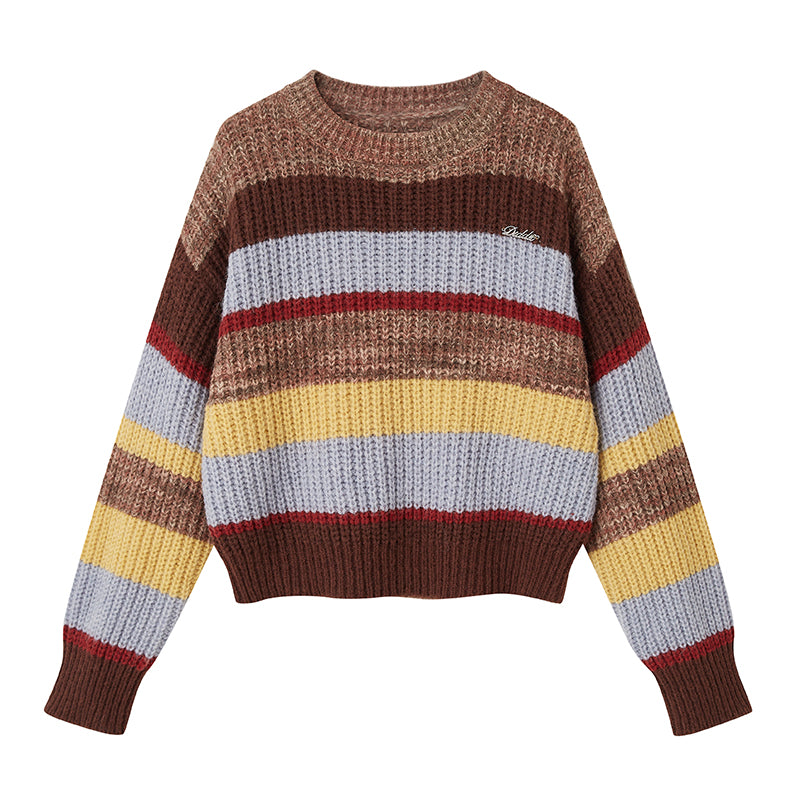 DIDDI MODA Striped Dragon Cowdog Knit Set