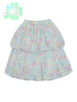 Frufru Gulu Sweet Summer Cotton Candy Print A Line Skirt With Elastic Waist