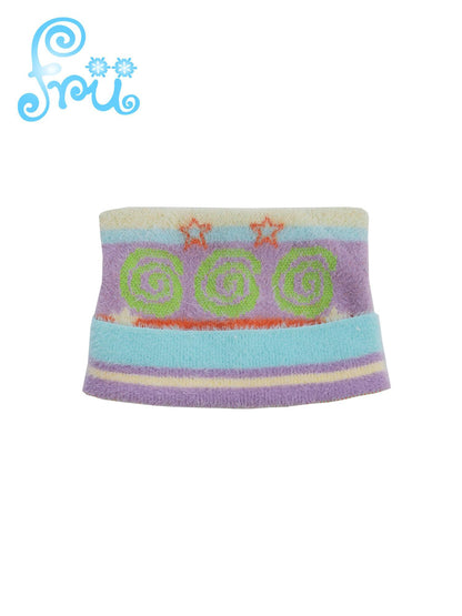 Frufru Gulu Sweet Patchwork Cat Ear Hood For Girls