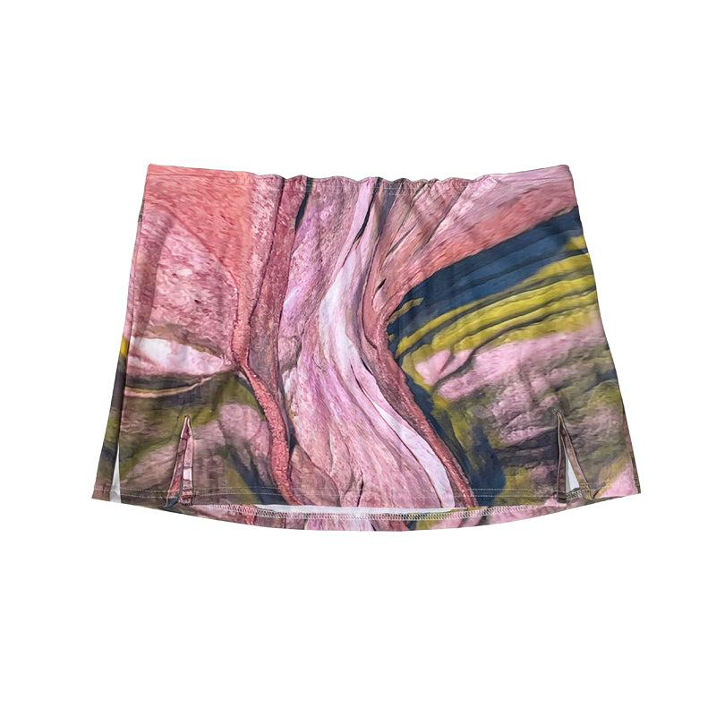 colored pink swimming skirt non refundable-non exchangeable