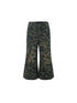 DoublePunch Vintage Camo Cargo Capri Pants Low Rise Distressed Wide Leg Trousers