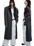 Detachable Quilted Oversized Long Blazer