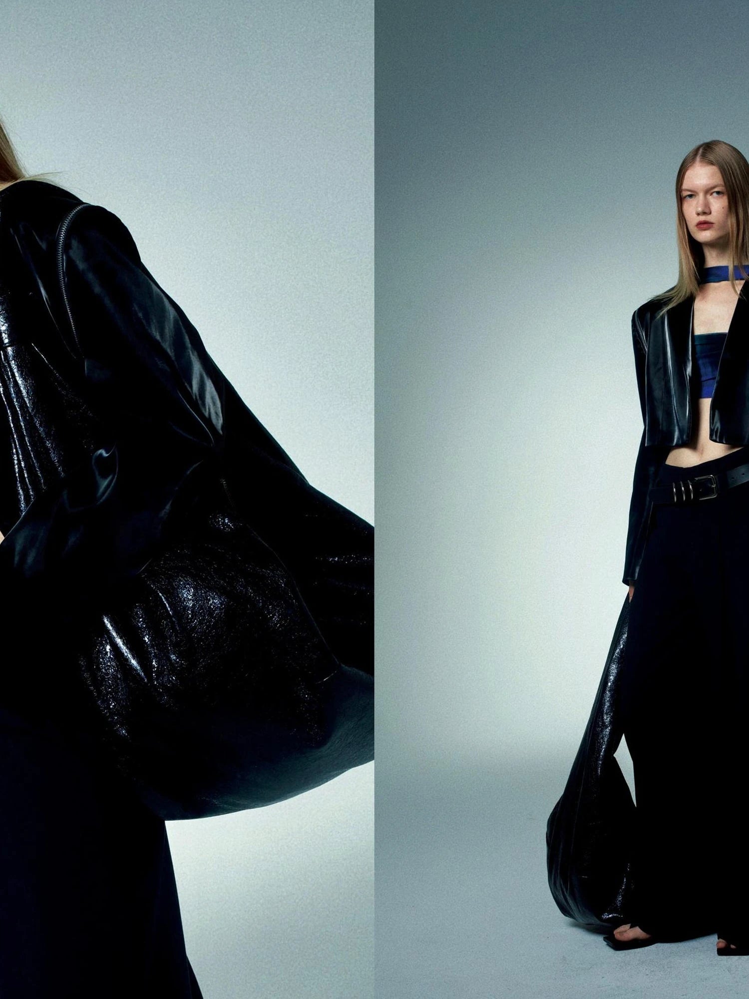 Printed Choker Tube Top With Aurora Gradient