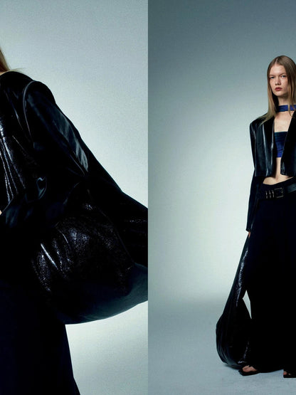 Printed Choker Tube Top With Aurora Gradient