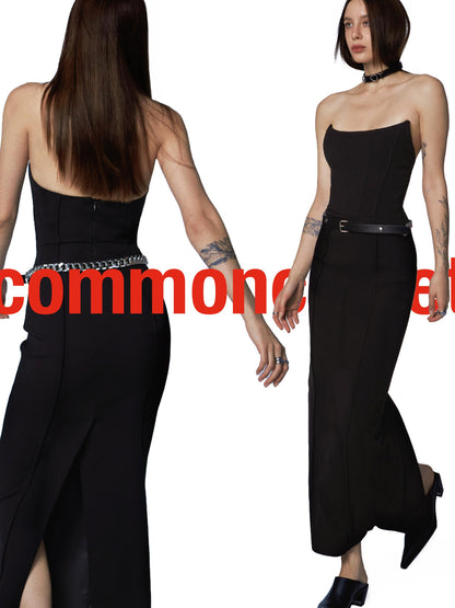 commonce.net Strapless Boned Gown with Short Coat Set