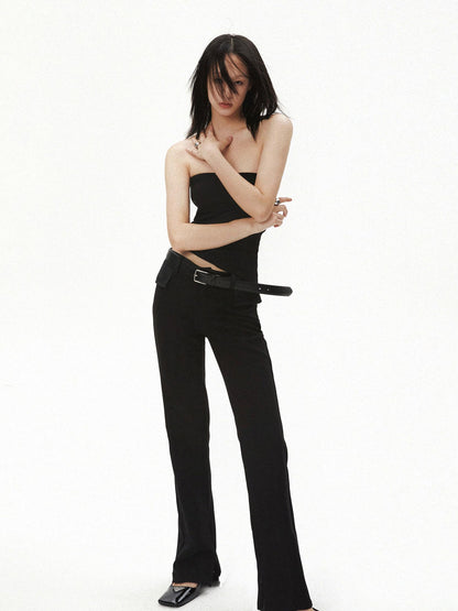 commonce.net Two Way Spliced Hollow Cut Out Tube Top