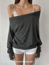 commonce_net_Asymmetric_Ruched_Drawstring_Women&