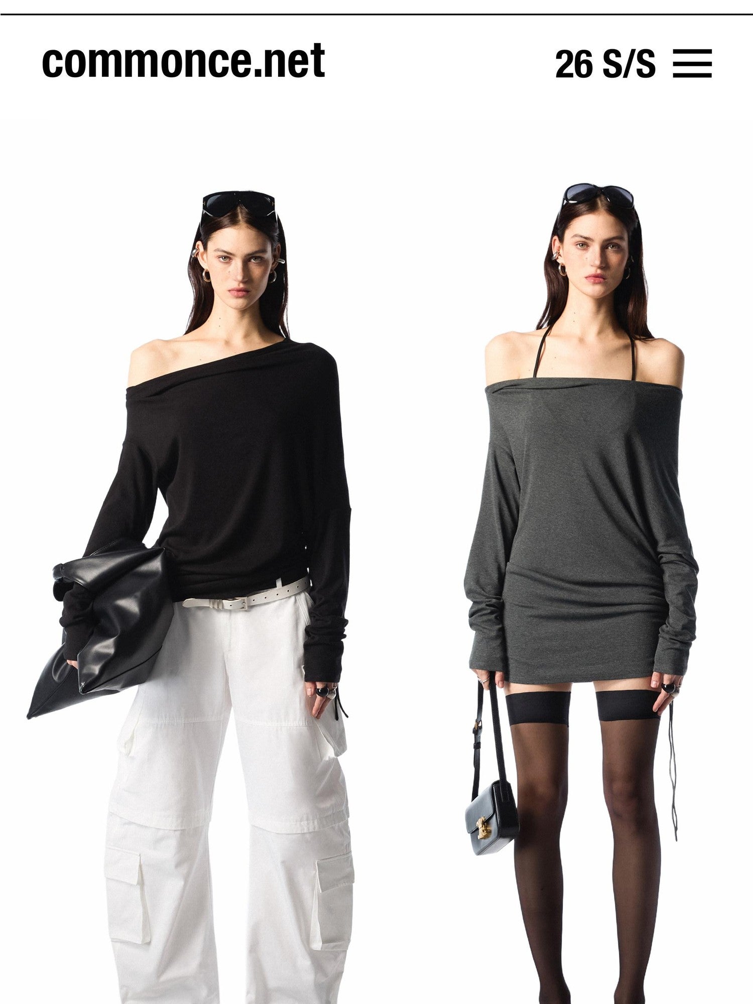 commonce net Asymmetric Ruched Drawstring Women&