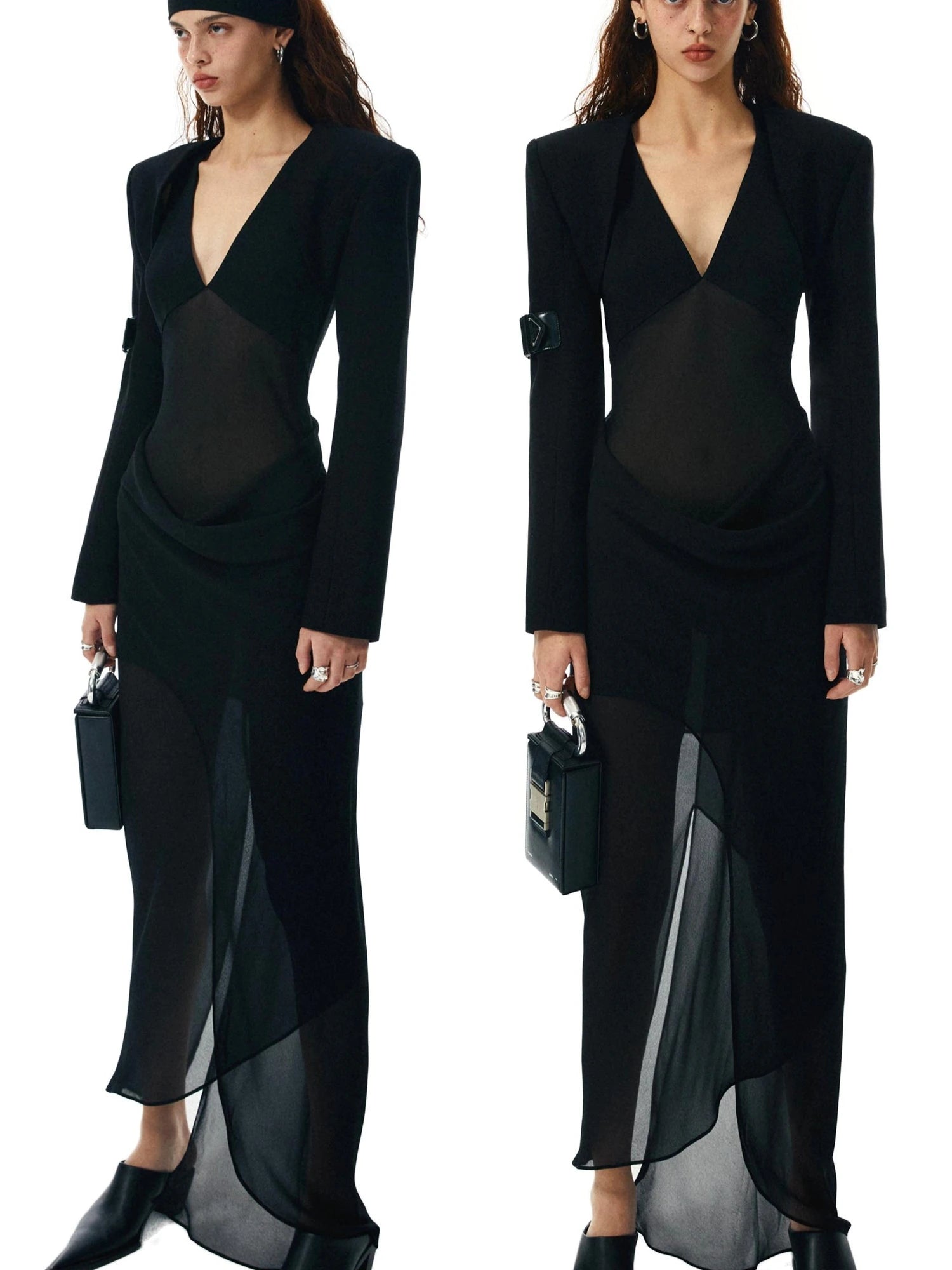 Asymmetrical Draped Halter Backless Maxi Dress