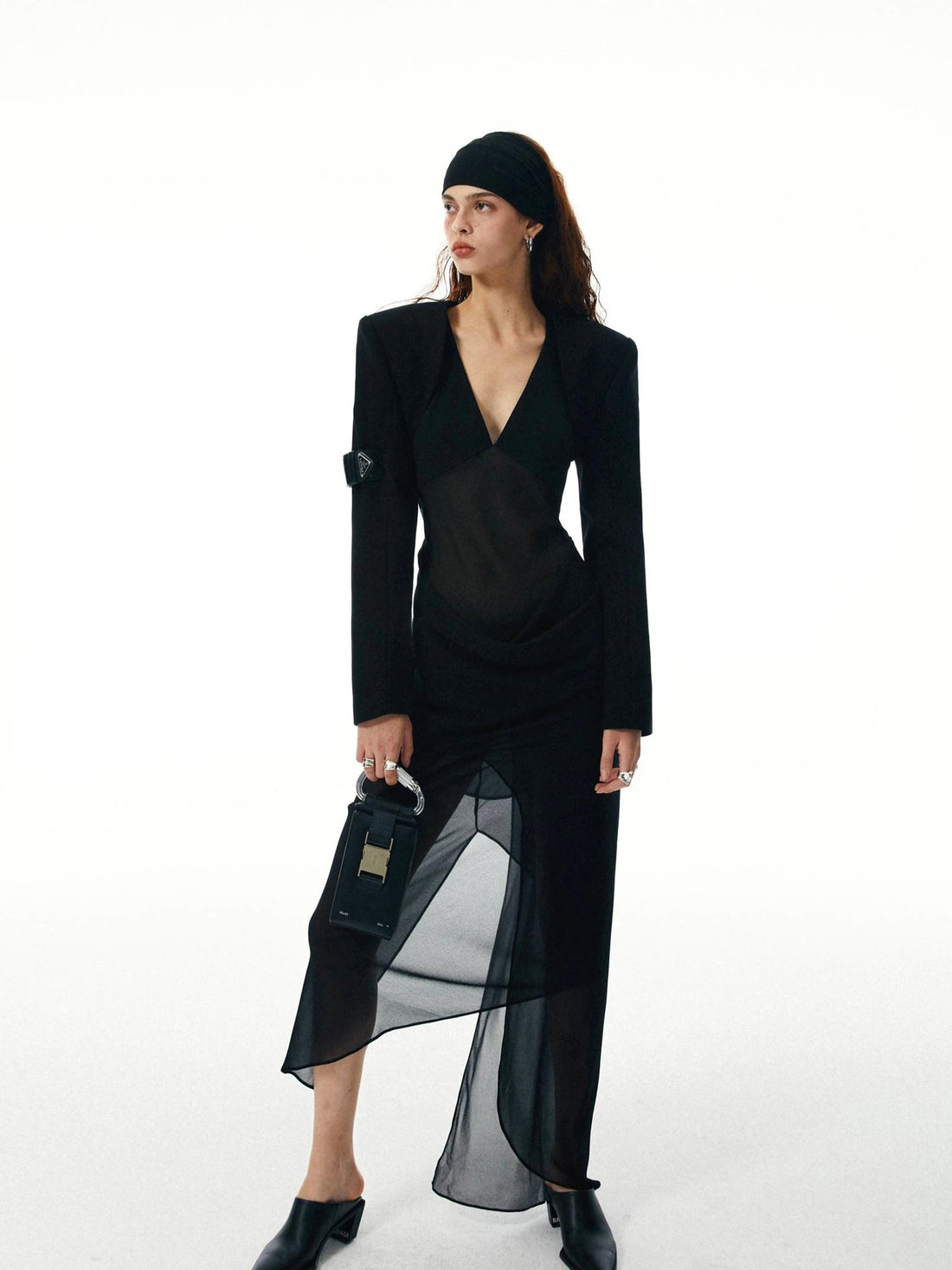 Asymmetrical Draped Halter Backless Maxi Dress