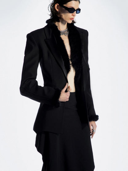 Asymmetrical Hem Reversible Midi Skirt